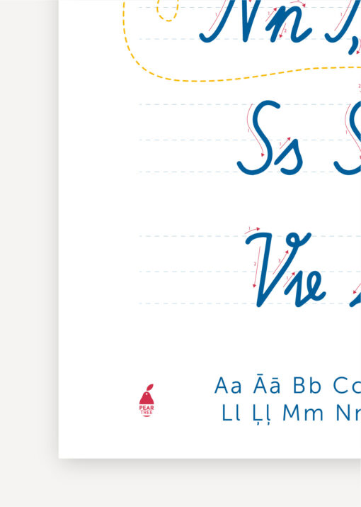 Latvian Cursive Alphabet Poster, Latvian Alphabet, Cursive, ABC, Digital Art, Kids Room Art, Classroom Wall Art, ABC, Kids Education - Image 5
