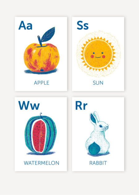 English Alphabet Flash cards, English Alphabet ABC Digital Art, Kids Alphabet, ABC, Kids Education