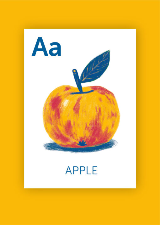 English Alphabet Flash cards, English Alphabet ABC Digital Art, Kids Alphabet, ABC, Kids Education - Image 4