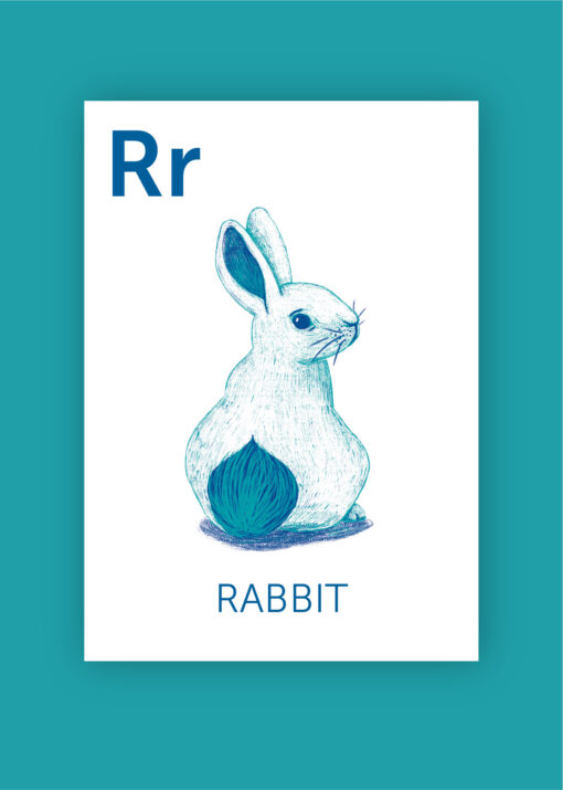 English Alphabet Flash cards, English Alphabet ABC Digital Art, Kids Alphabet, ABC, Kids Education - Image 5