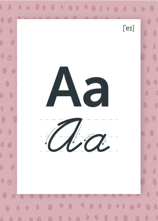 PASTEL MIX English Alphabet Flash cards, English Alphabet, ABC Digital Art, Kids Alphabet, ABC, Kids Education, Print and Cursive letters - Image 2